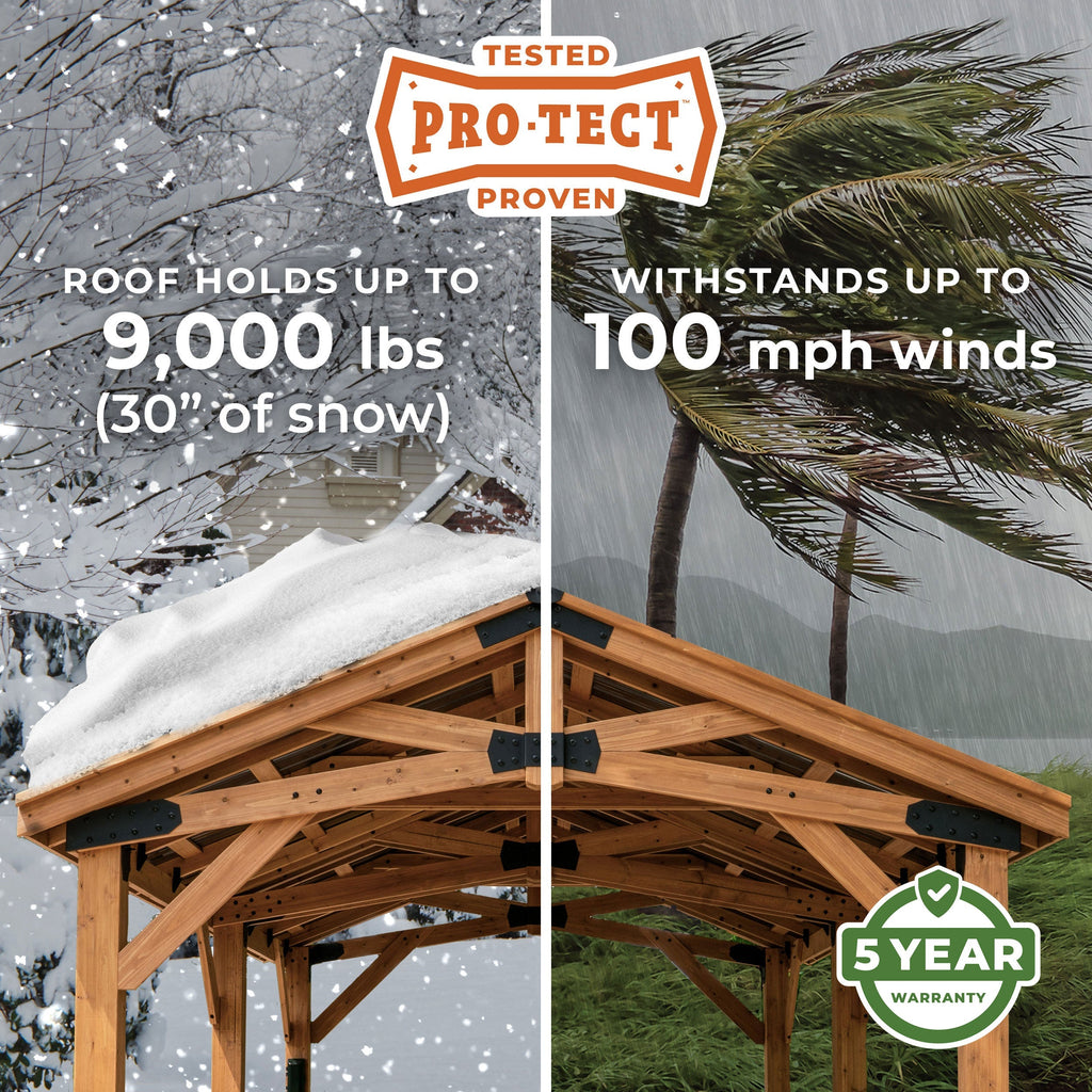14x12 Peak Roof Gazebo