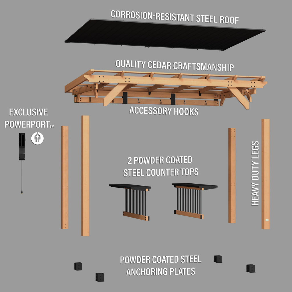 Saxony XL Grill Gazebo