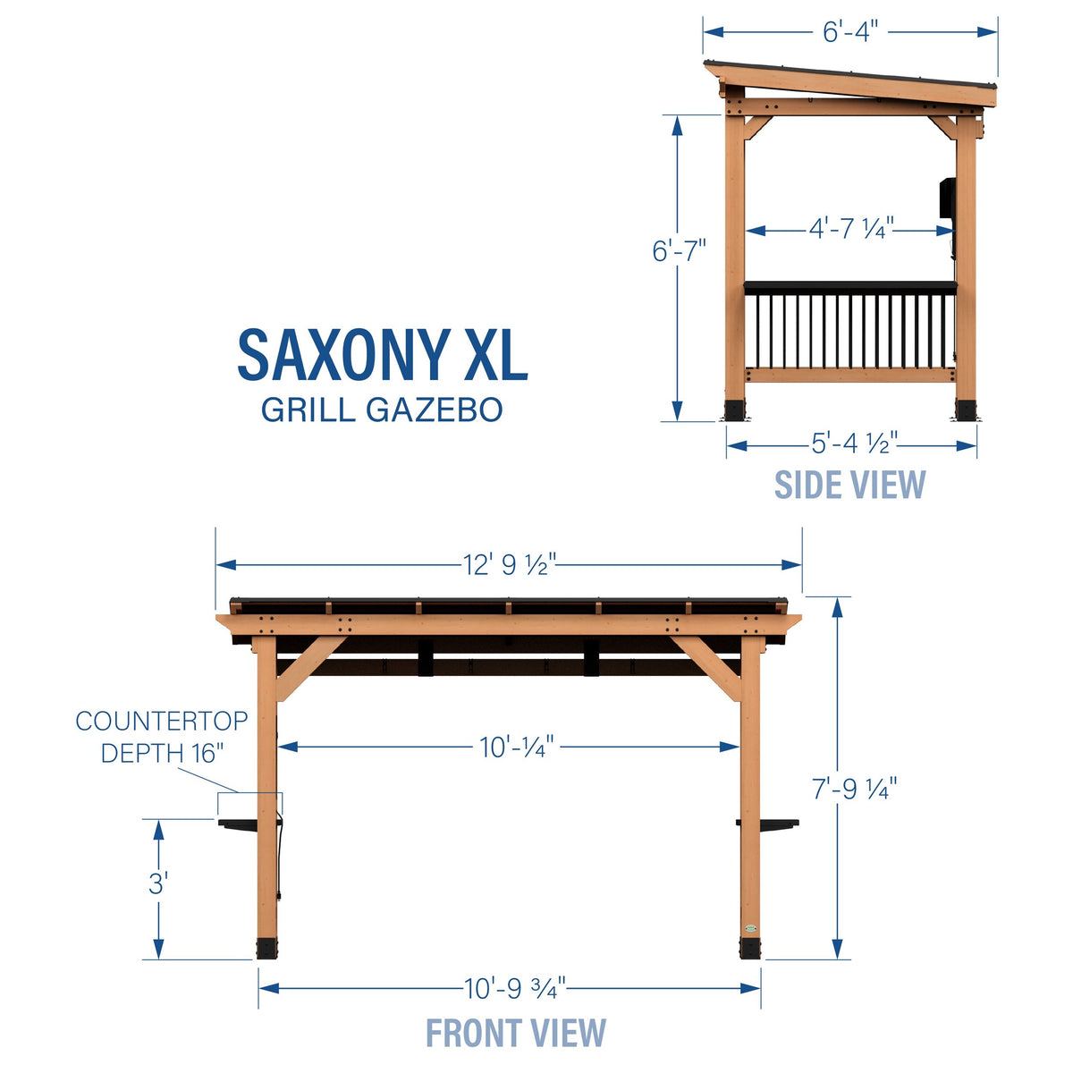Saxony XL Grill Gazebo