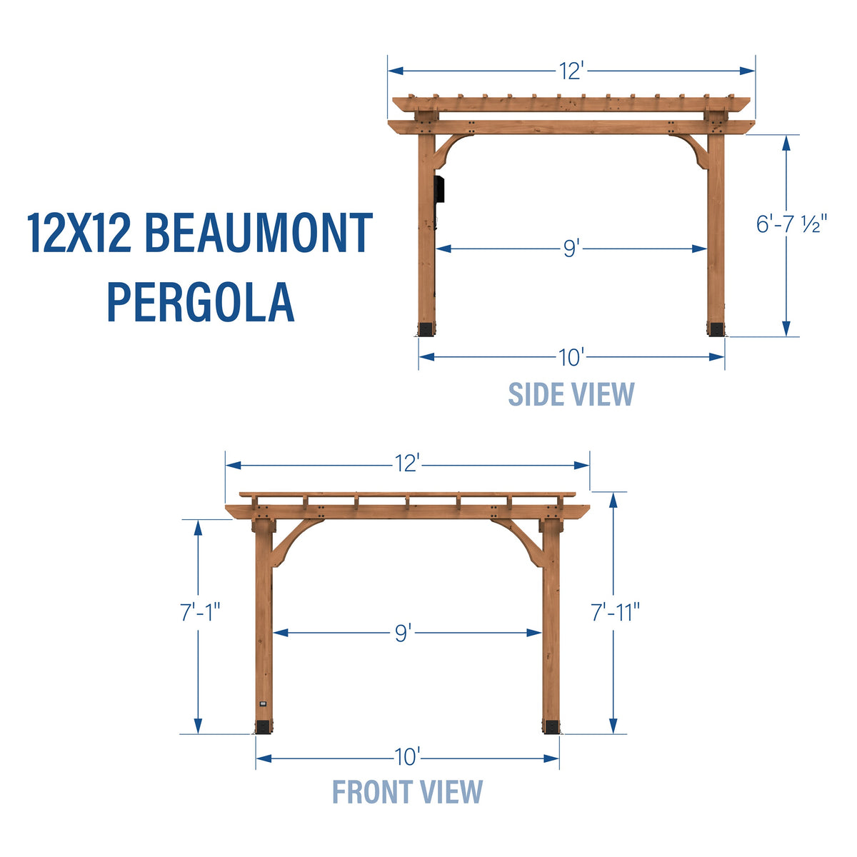 12x12 Beaumont Pergola