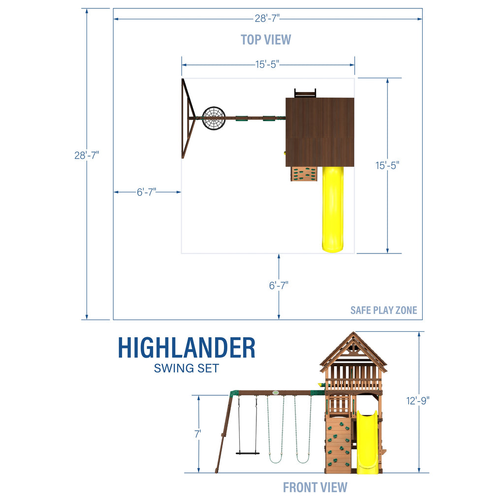 Highlander Swing Set