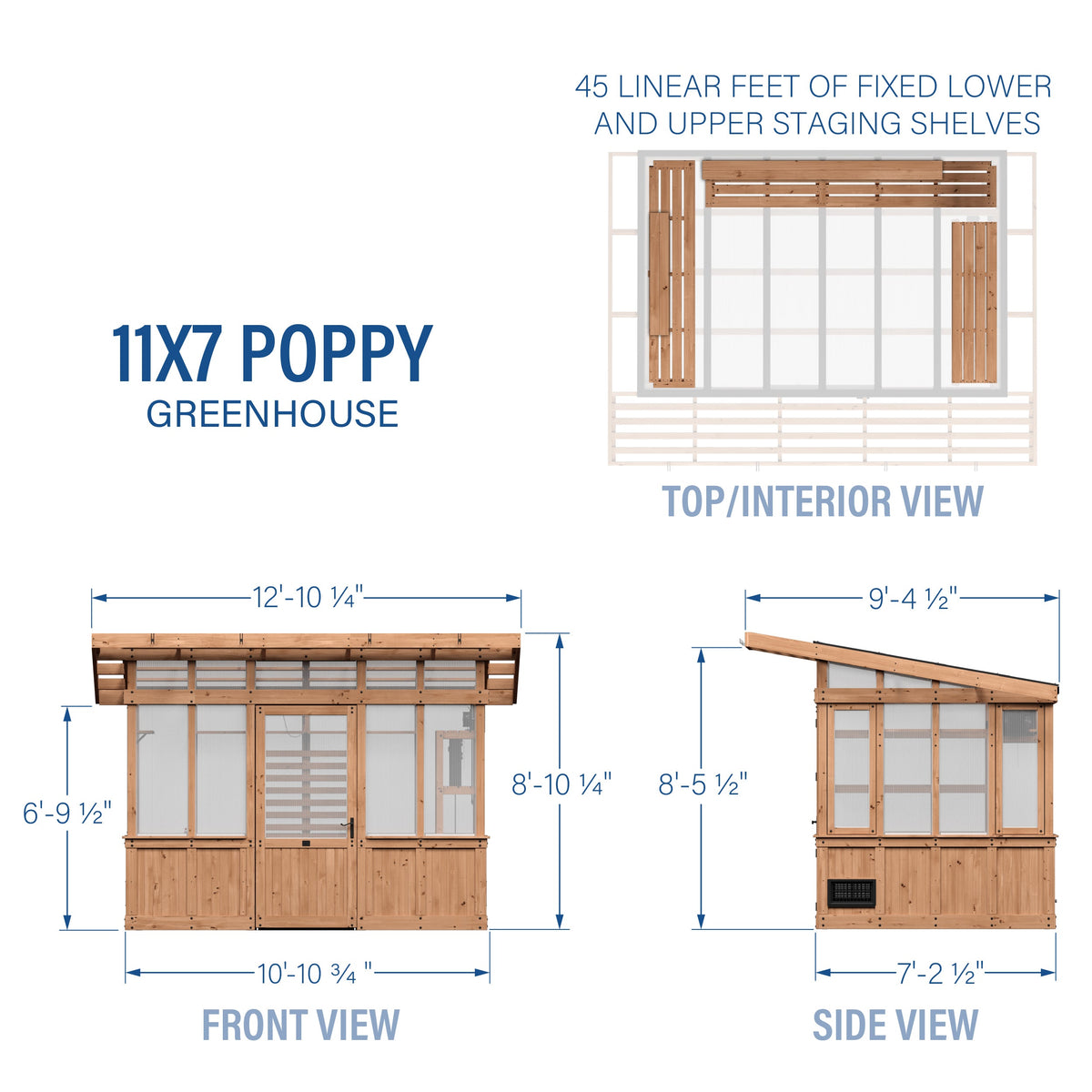 11x7 Poppy Greenhouse