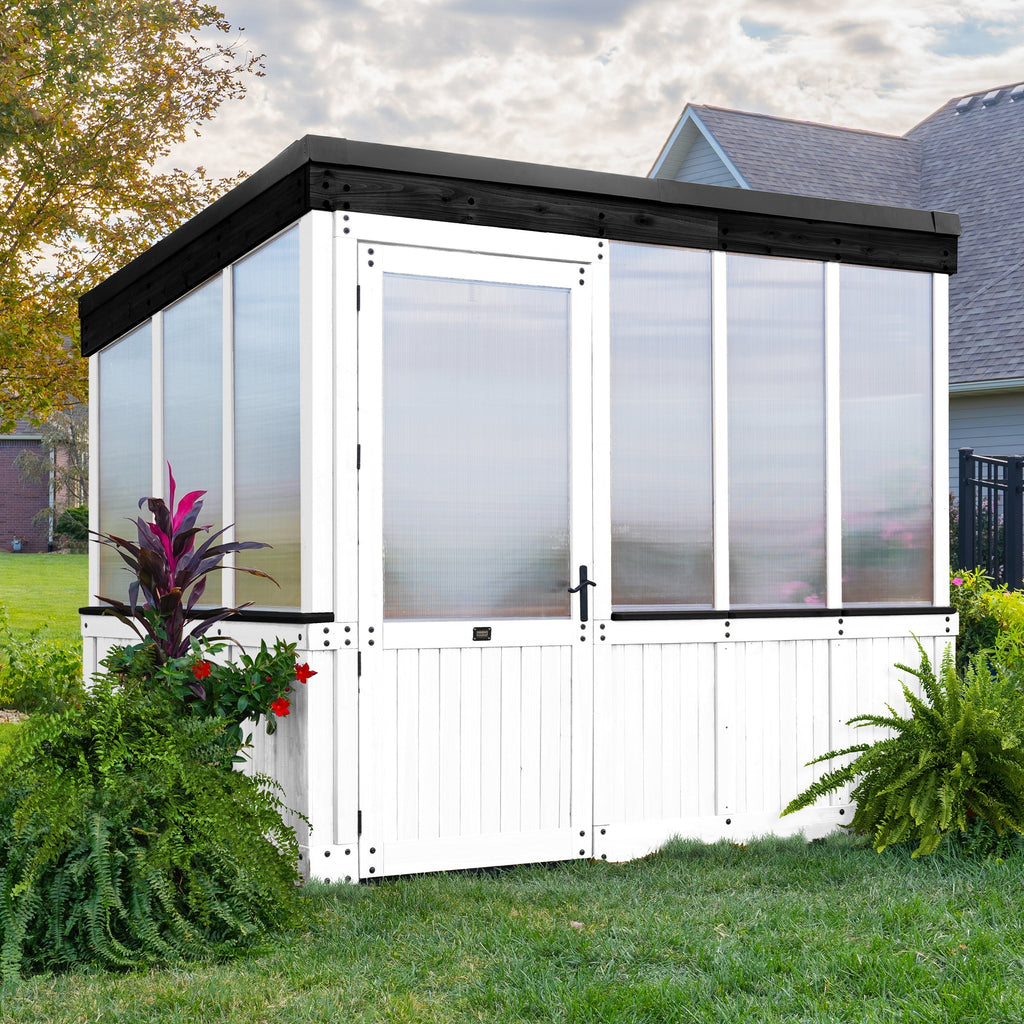 9x6 Willow Greenhouse - White