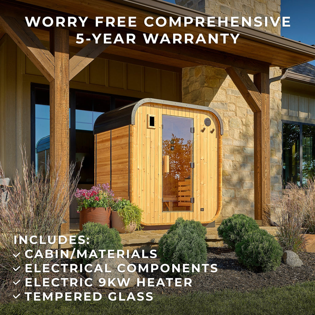 Lennon Outdoor Cube Sauna – 2-4 Person