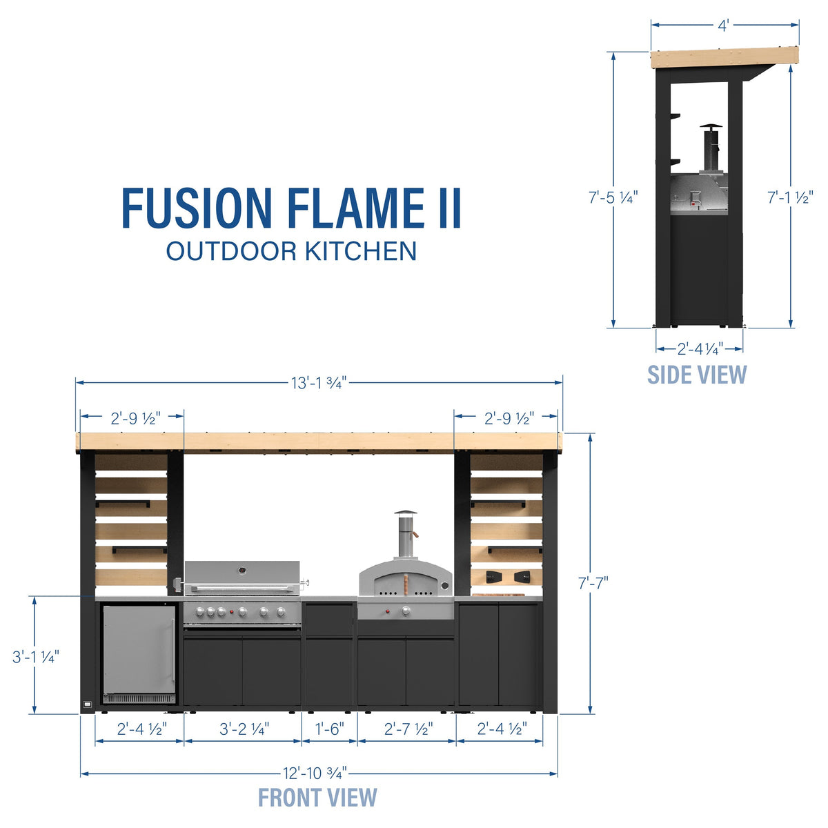 Fusion Flame 2 Outdoor Kitchen