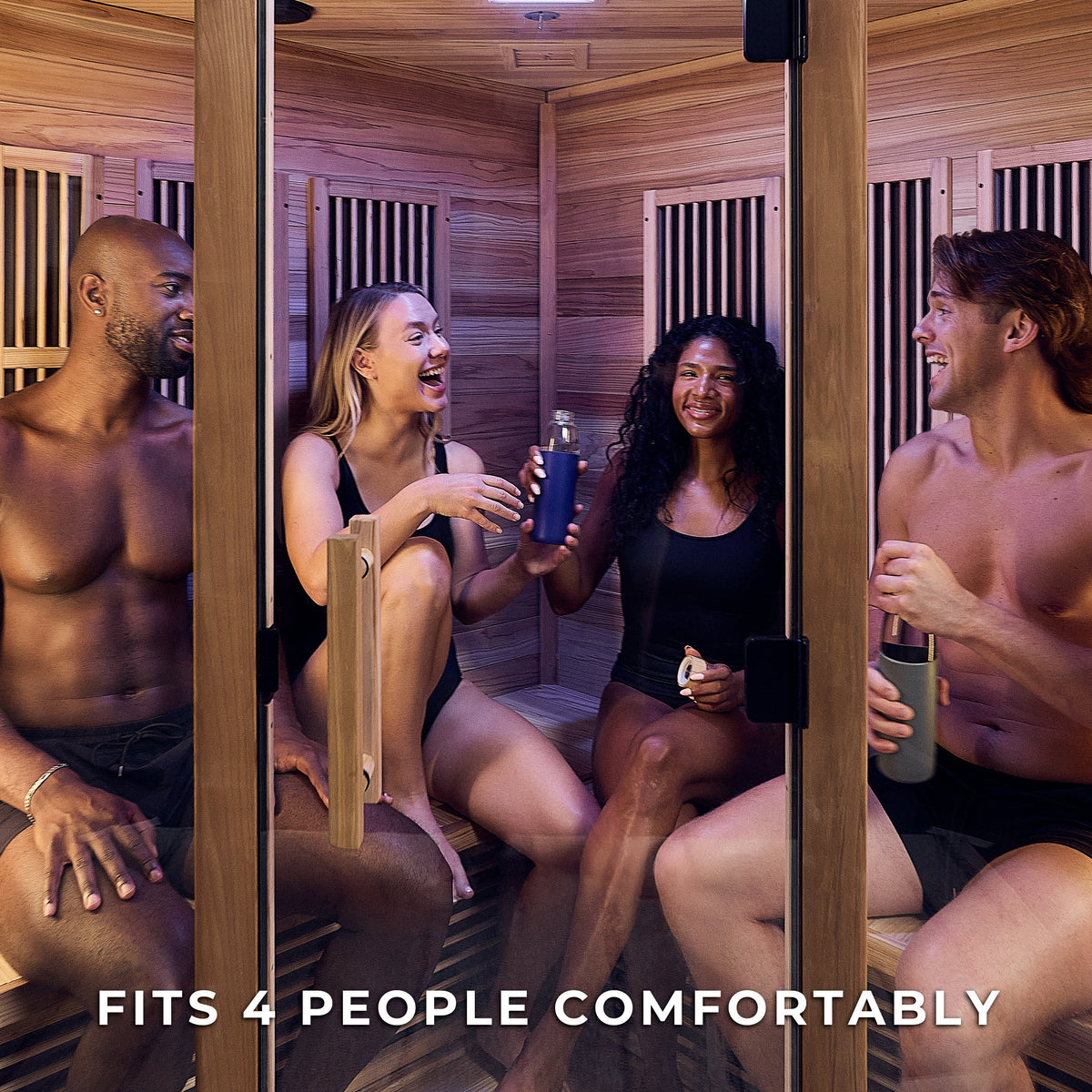 Rylan Indoor Infrared Corner Sauna – 4 Person