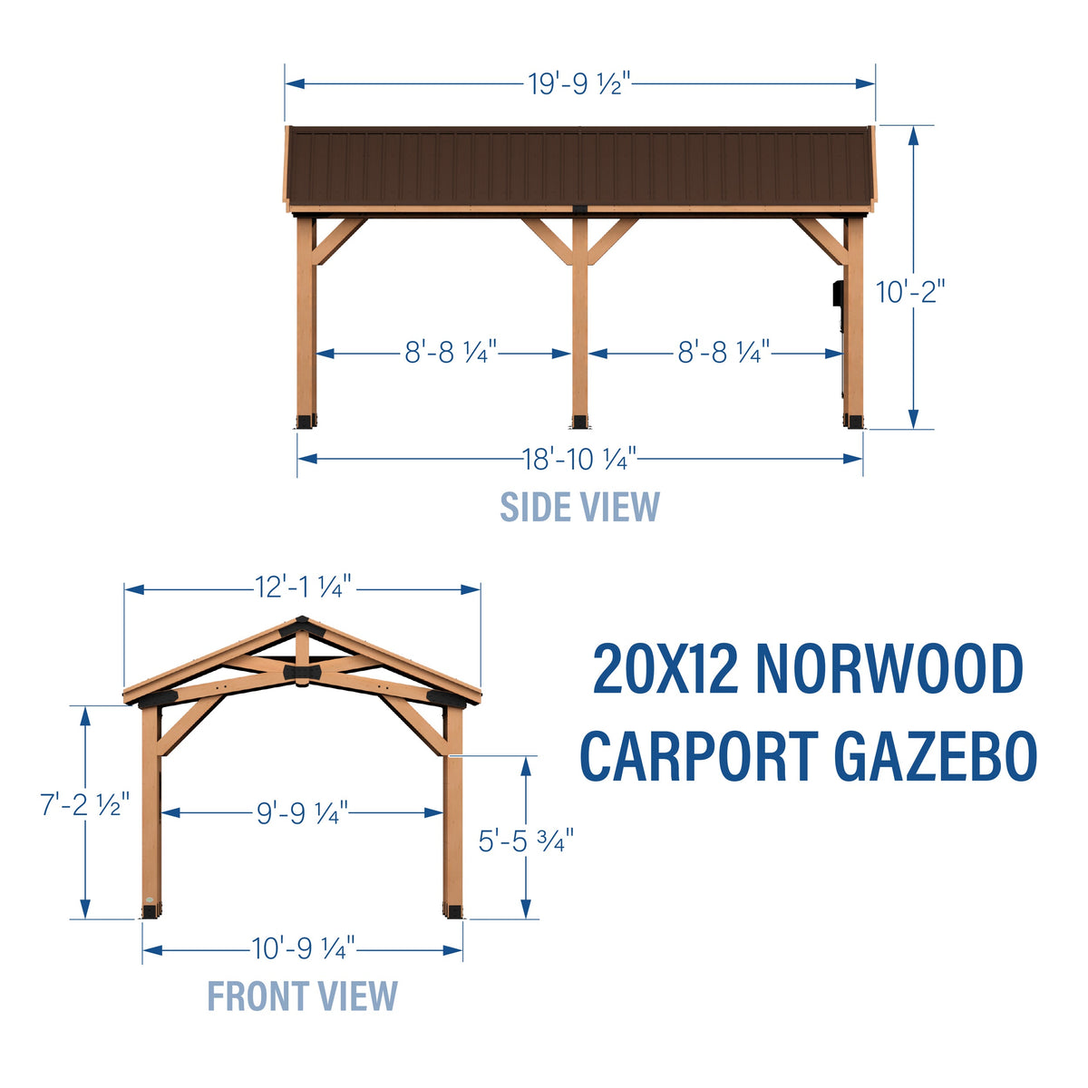 20x12 Norwood Carport/Gazebo