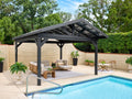 Lancaster | 18x14 Steel Gazebo with Gable Roof