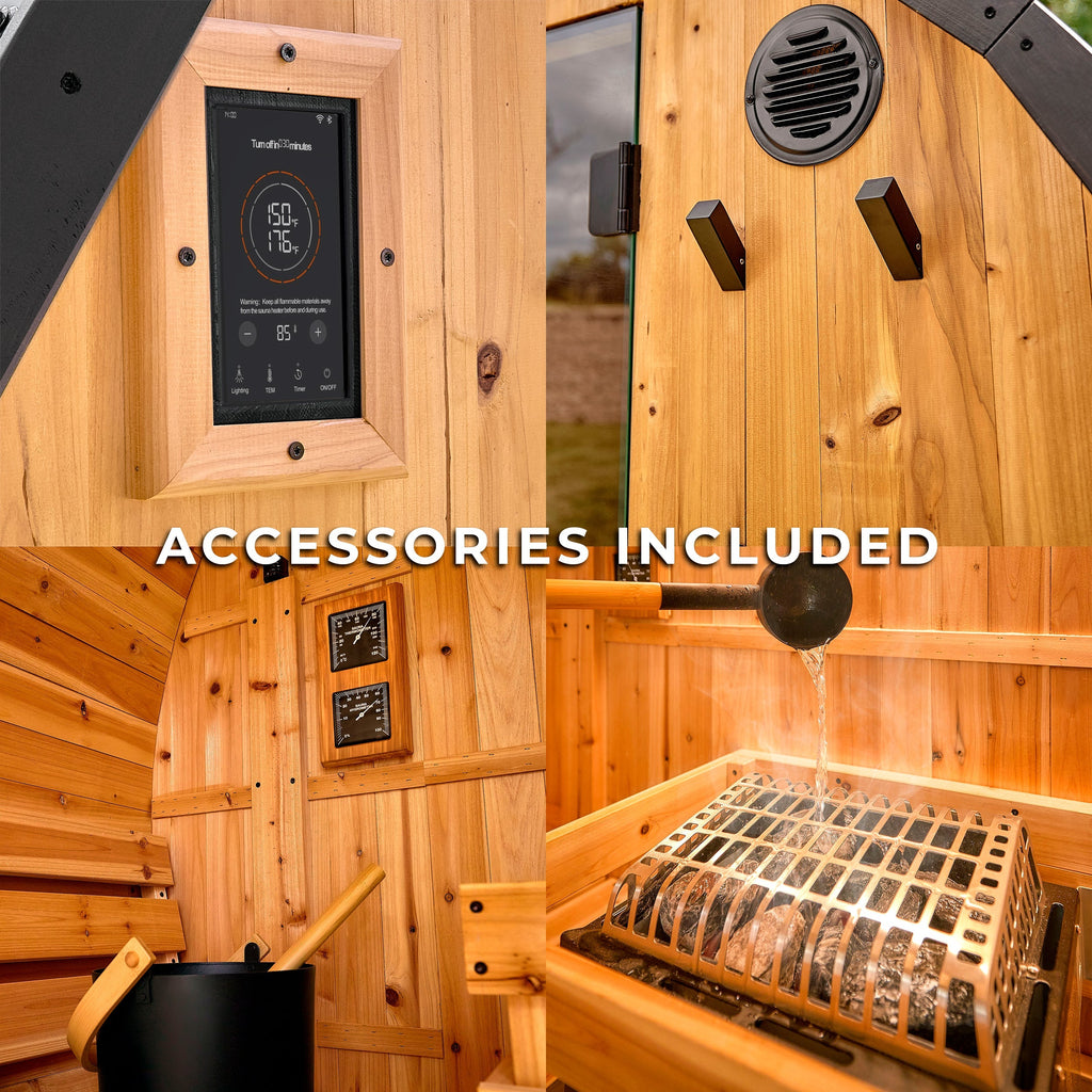 Lennon Outdoor Cube Sauna – 2-4 Person